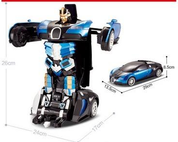 Transformers 4 battle robot electric acousto-optic toy remote control car Bugatti