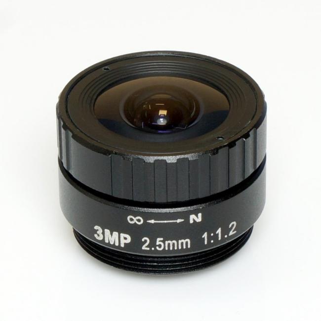 HD 3MP 2.5mm CCTV lens CS IR metal for HD Security Cameras,1/2.5" format, F1.2 aperture HD 3MP 2.5mm CCTV lens CS IR metal for HD Security Cameras,1/2.5" format, F1.2 aperture