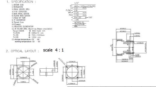 UAV Arial Lens | Medical Lens | Video Conference Lens | Surveillance CCTV Lens