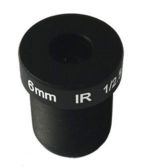 3.0MP 6mm 66 Degree CCTV Lens, M12 F2.4 1/2.7" IR MTV Lens 3.0MP 6mm 66 Degree CCTV Lens, M12 F2.4 1/2.7" IR MTV Lens
