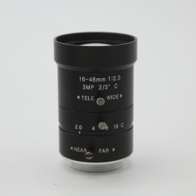 HD 3.0Megapixel Manual F2.0 Iris 16-48mm Varifocal IR CCTV Lens C M For Bank Supermarket Road monitoring HD 3.0Megapixel Manual F2.0 Iris 16-48mm Varifocal IR CCTV Lens C M For Bank Supermarket Road monitoring