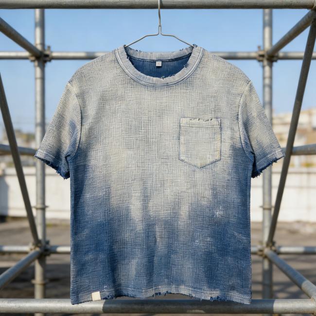 Acid-washed vintage T-shirt