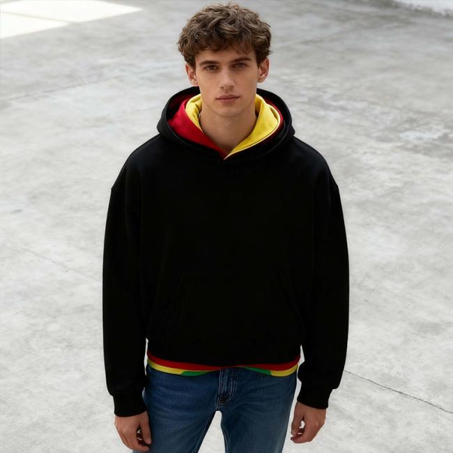 High-Quality-Baggy-Hoodie,Black