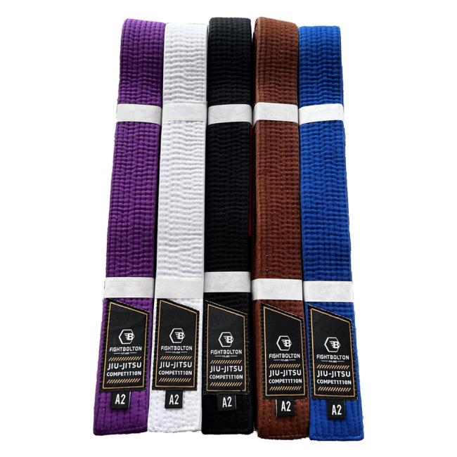 BJJ belt stitching detail