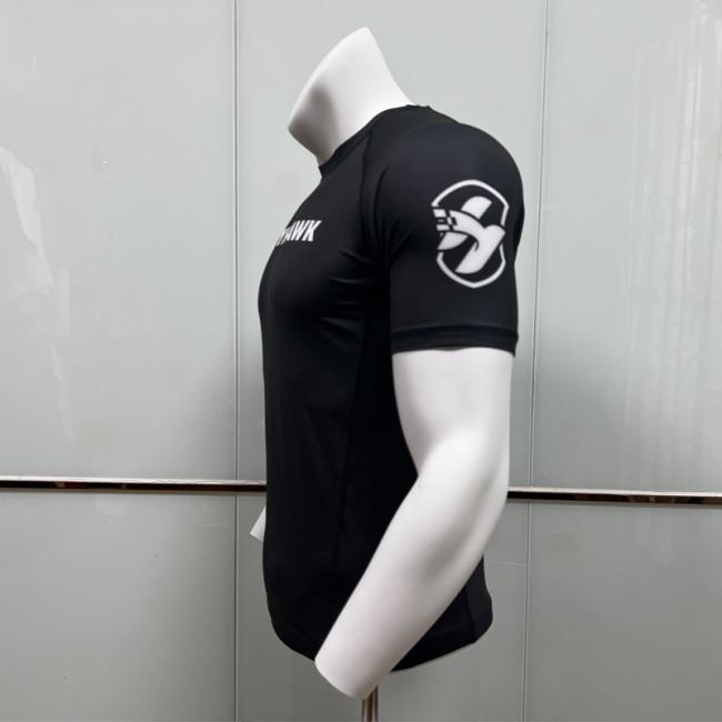 Men's digital print judo rashguard movement flexibility