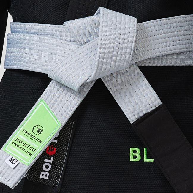 Custom Kids BJJ Gi back view showing reinforced stitching