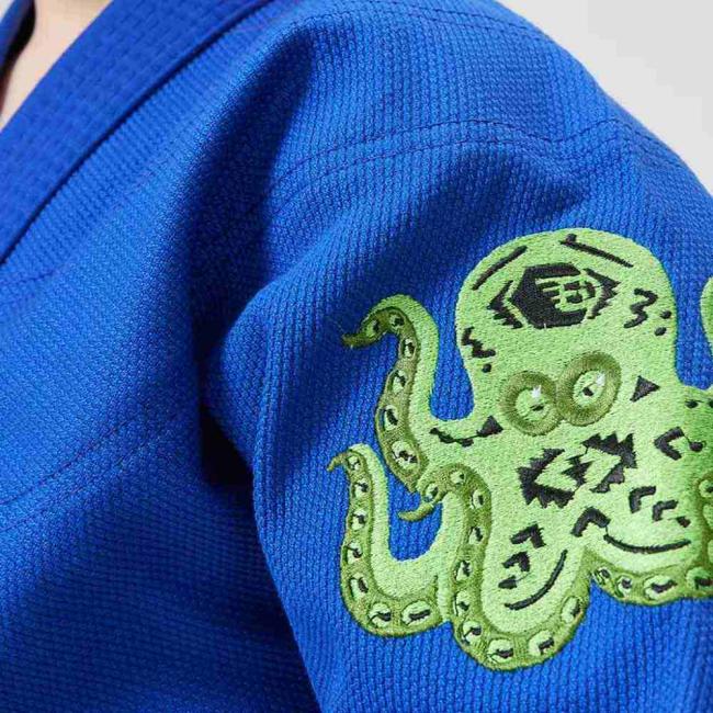 Embroidery patch applied to martial arts wear demonstrating durability and professional appearance