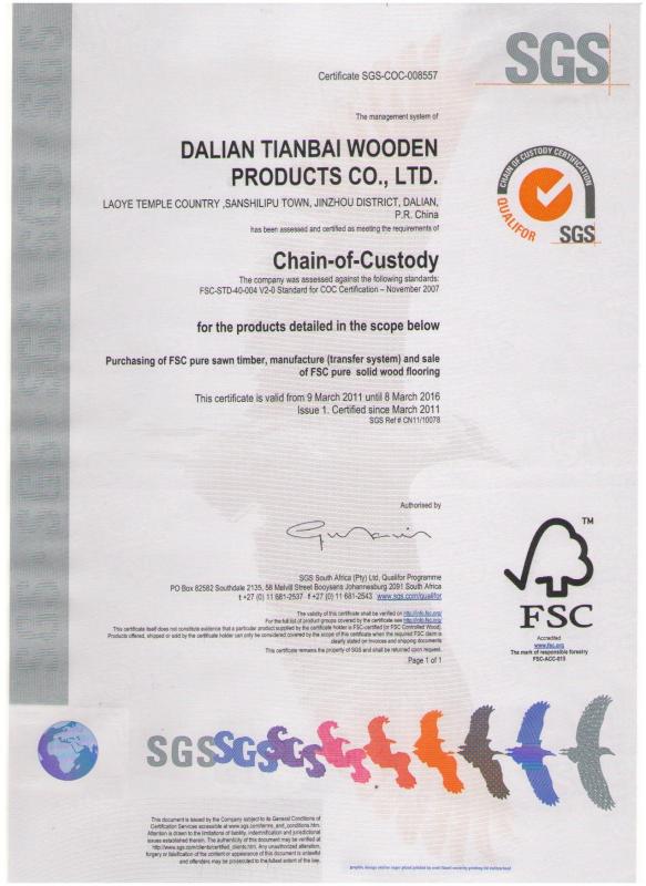 FSC certificate - Please input your companyname!