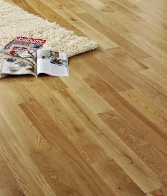 China solid oak flooring AB Grade, UV lacquered or Oiled for sale