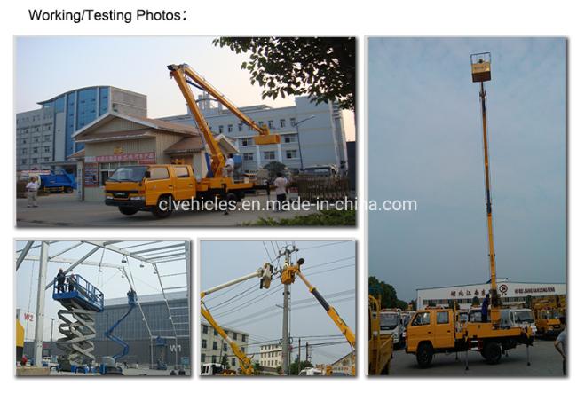 High Quality 1suzu 16m Telescopic Boom Man Lift Truck Aerial Platform Truck for Sale