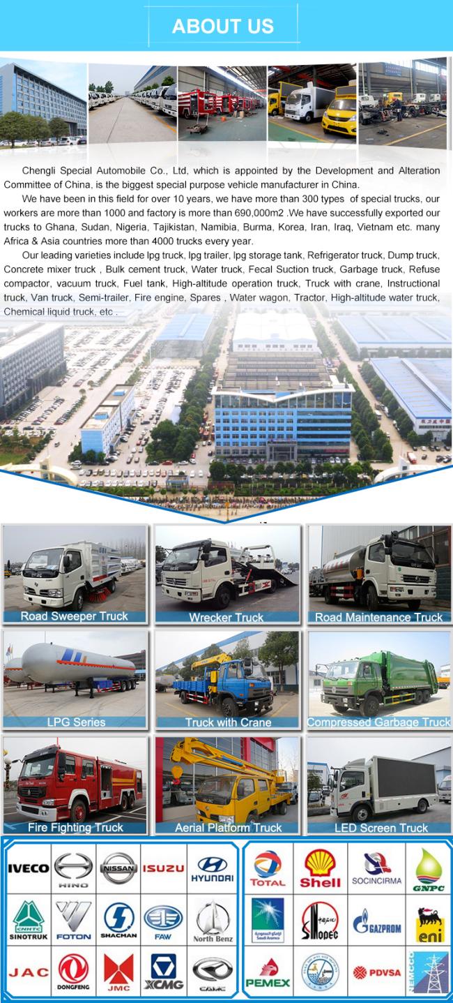 Light Duty Self Dump Road Sweeper Cleaning Truck