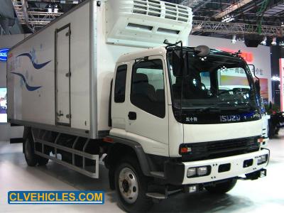 China FTR 205hp ISUZU Reefer Truck 16 ton Cold Storage Van Medium Size for sale