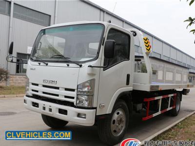 China ISUZU 700P Flatbed Wrecker Trucks 190hp 4x2 5 Ton Electric Power for sale