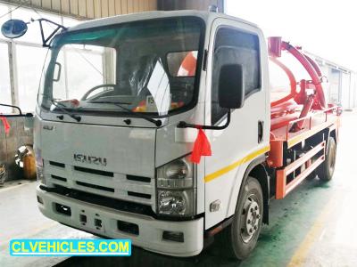 China ISUZU 700P Sewage Vacuum Pump Truck 190hp High Efficiency 10000L Capacity for sale
