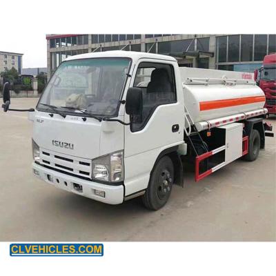 China ISUZU Fuel Tanker Truck  With Hose Reel And Rollover Protection System for sale
