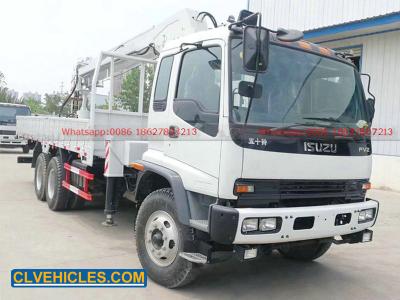 China ISUZU FVZ 300hp Truck Mounted Crane 8ton Telescopic Boom Crane with Truck for sale