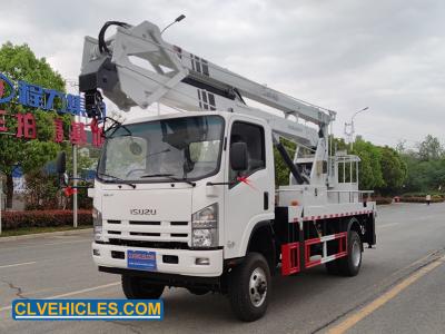 China ISUZU ELF 190hp 4x4 AWD 18 Meters Aerial Work Platform Truck en venta
