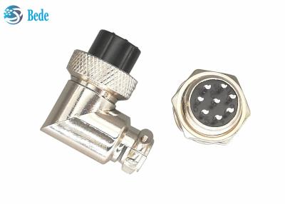 China G×16 8 Pins Male And FemaleAviation Connector Plug L Type Silver Plated Plug for sale