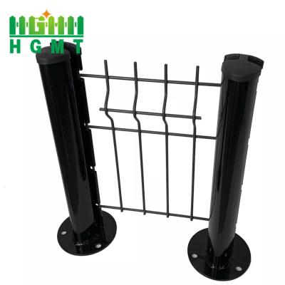 China Garden Security Perimeter 3d Curved Fence Peach Shape Post Fencing Easy Installation for sale