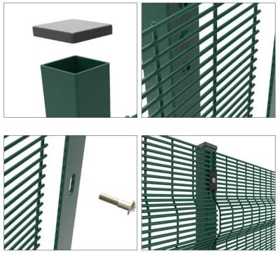 China Customization 358 Mesh Fence Welded Wire Mesh Fencing Panels High Security Anti Climb Fence for sale