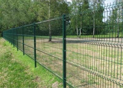 China OHSAS RAL 6007 1.03m Powder Coated Steel Fencing Heat Treated for sale