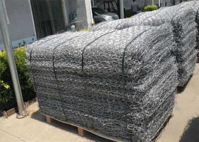 China As cestas tecidas 60x80mm galvanizadas de Gabion multam Mesh Metals Gabion Baskets à venda