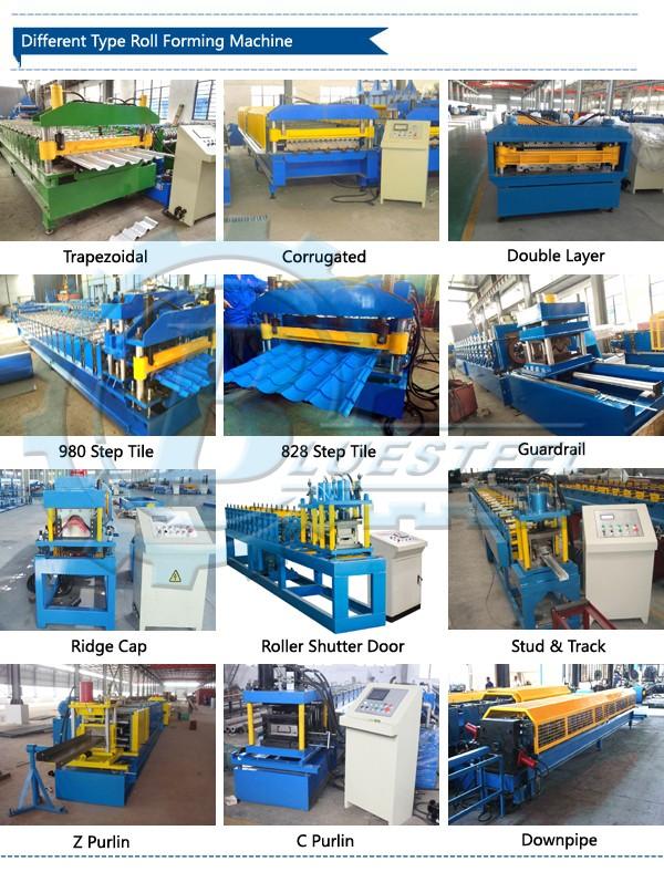 Hydraulic Automatic Cutting Tile Roll Forming Machine / Cut To Length Machine