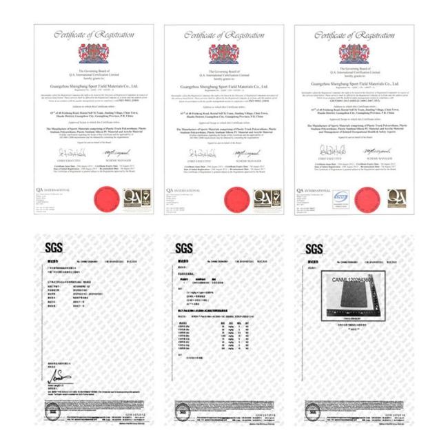 Shock-absorption Rubber Multi-functional Court with PU Coating