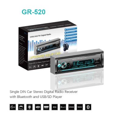 China FM AM Gospell DRM Receptor de rádio de carro com BT Aux USB Carregador de telefone Controle remoto à venda
