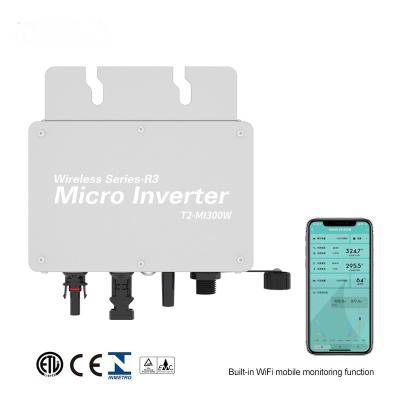 China Wireless PV Grid Connected Inverter 350W - 2800W MPPT Solar Grid Tie Micro Inverter for sale