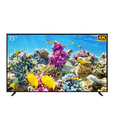China Ultra HD 75 85 98 100 Inch Smart TV Flat Screen TV WiFi Android 4K LED TV Television for Sales à venda