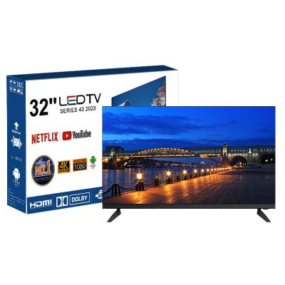 China 4K Factory Outlet Store TV 32 Inch Smart Android LCD LED Frameless TV Full HD UHD TV Set Television for sale