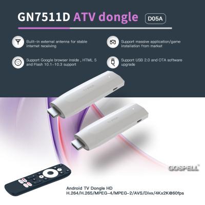 China Netflix Certified TV Stick S905y2 Quad Core Android 11 Smart TV Stick Google Certified TV Dongle for sale