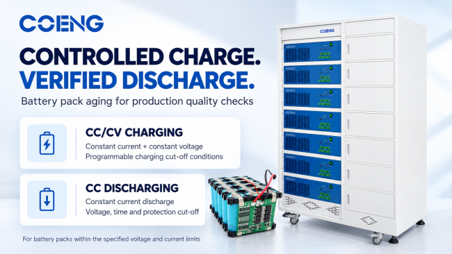 Seven-channel battery pack charge-discharge tester channel and control panel detail