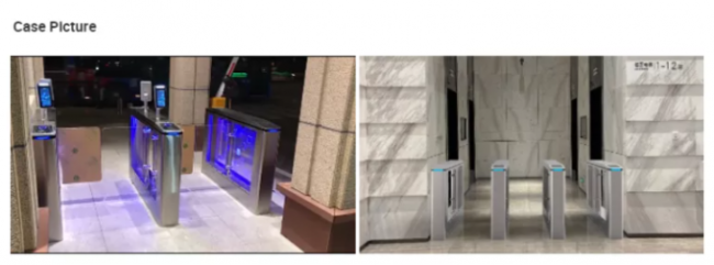 Wide Lane Turnstile 1100mm 30w SUS304 Swing Barrier Gate RFID Card For Handicap 1