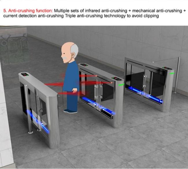 Factory Application Pedestrian Swing Gate Turnstile With Card And Qr Code 8