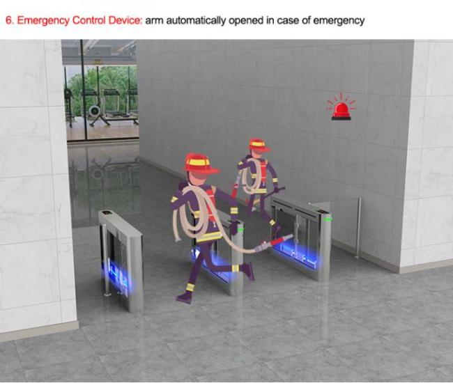 Factory Application Pedestrian Swing Gate Turnstile With Card And Qr Code 9