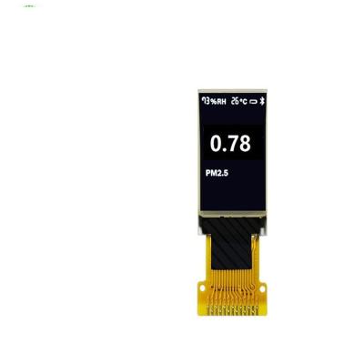 中国 0.78 インチ PMOLED ディスプレイ 80x128 解像度 13 ピン 4 線式 SPI インターフェイス SH1107 IC 駆動 販売のため