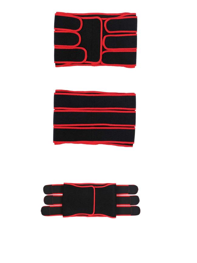 red Three Band OK Fabric Slim Fit Belly Belt