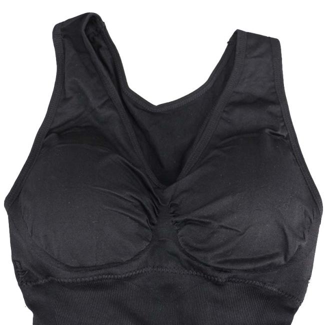Female Body Shaper Padded Black