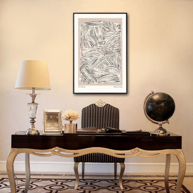 Abstract oil painting gallery view