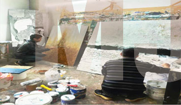 Oil painting manufacturing step 3