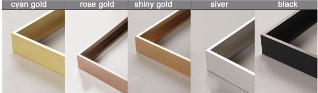 Aluminum frame color options