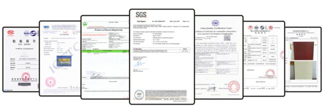 Company certifications and quality standards