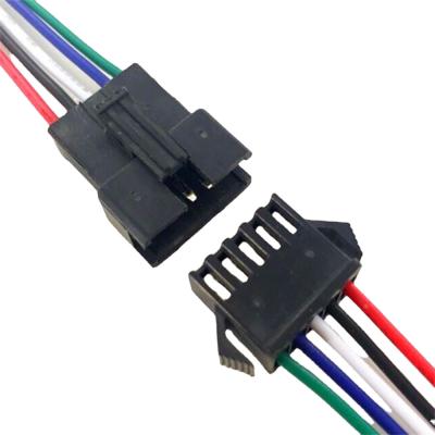 China Black Color Wire Cable Assemblies 2.5mm Pitch Jst SM Alternatives 250mm Length for sale