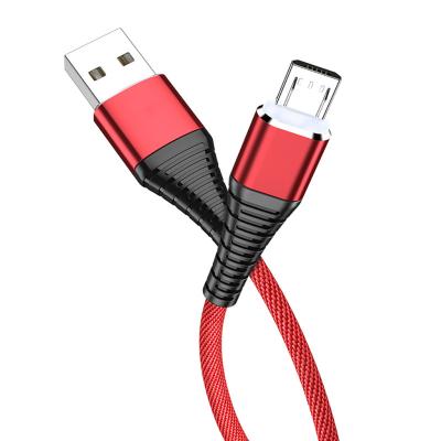 China Los datos trenzados de nylon de la carga por USB de la capa telegrafían los 3Ft 2.4A para Mp3 Mp4 en venta