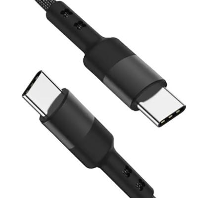 China do cabo trançado de nylon de USB C do comprimento de 3Ft cor preta para a tabuleta do portátil à venda