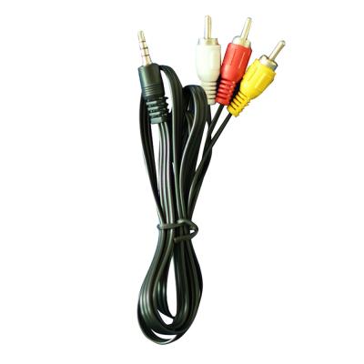 China 1 Meter Video Audio Cables Red Yellow White Color DC 3.5mm For TV VCR for sale