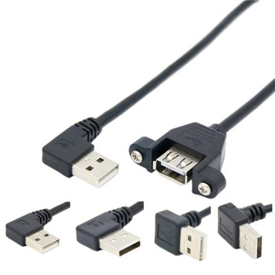 China OEM ODM Extension USB Charging Data Cable Male To Female With Screw Locked for sale