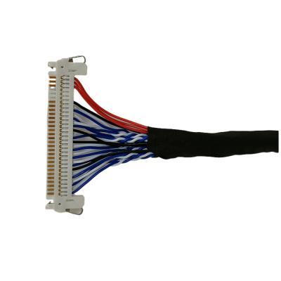China Multi Color Custom LVDS Cable Assemblies With 30 Pin 40 Pin JAE FI-RE Connector for sale